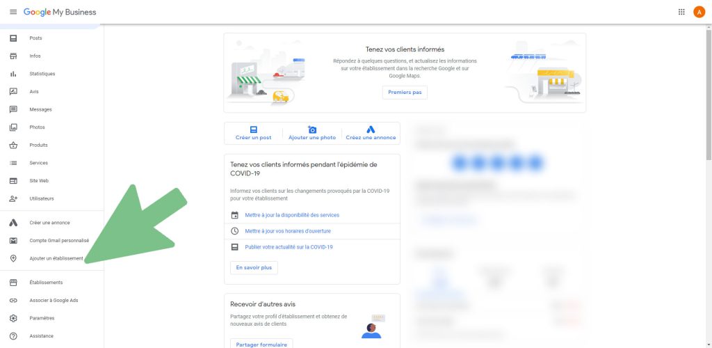 Créez Facilement Votre Fiche D’établissement Google My Business En 5 Minutes ajout etablissement